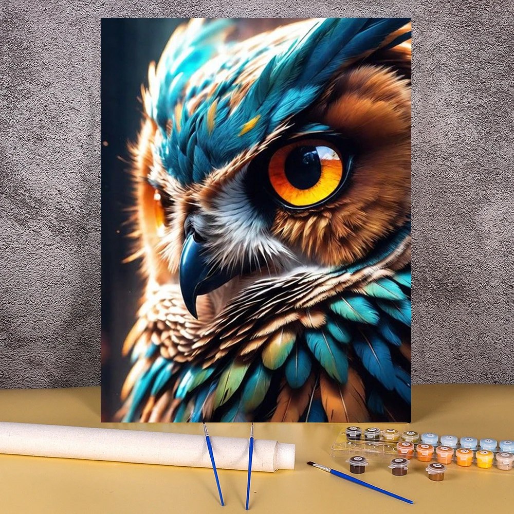 Pictures By Numbers Cartoon Owl Frameless Painting By Numbers Animals On Canvas For Bedroom Wall Home Decoration DIY Paint Gift 
Pictures By Numbers Cartoon Owl Frameless Painting By Numbers Animals On Canvas For Bedroom Wall Home Decoration DIY Paint Gift