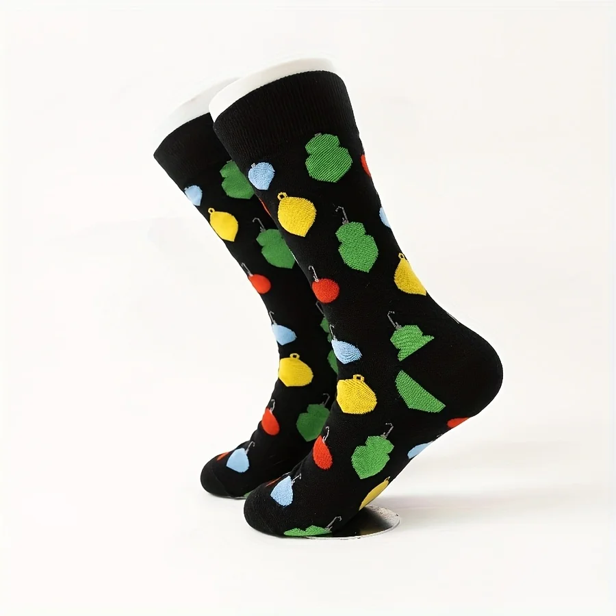 A pair of autumn and winter new cartoon hook pattern men's cotton socks mid-tube socks fashion trend
A pair of autumn and winter new cartoon hook pattern men's cotton socks mid-tube socks fashion trend