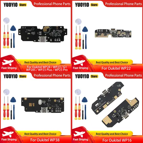 Yeni Orijinal Oukitel WP22 WP23 Pro WP23 Artı WP28S G1 WP38 WP16 WP20 USB Şarj Kurulu Dock jack fiş konnektörü soket Bağlantı Noktası