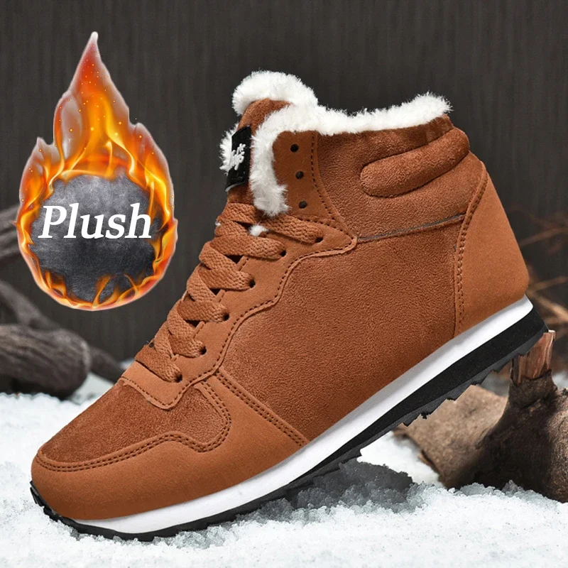 Winter Snow Boots Men Plush Warm Women Boots Suede Leather Ankle Boot Comfortable Light Couple Waterproof Sneakers Big Size 48
Winter Snow Boots Men Plush Warm Women Boots Suede Leather Ankle Boot Comfortable Light Couple Waterproof Sneakers Big Size 48
