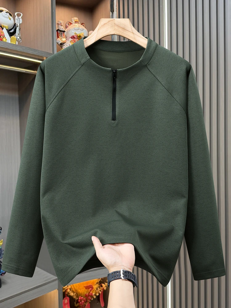 plus Size Men's Zipper Hoodie Thin Long Sleeve T-Shirt Inner Wear Casual Loose Fit Sport Style Half Zipper Sweatshirt
plus Size Men's Zipper Hoodie Thin Long Sleeve T-Shirt Inner Wear Casual Loose Fit Sport Style Half Zipper Sweatshirt