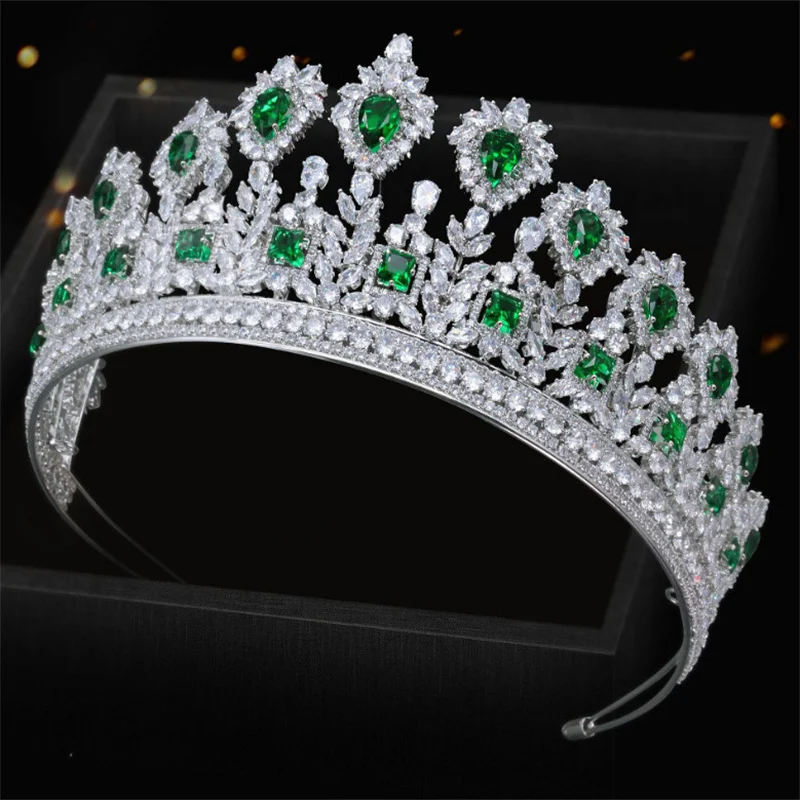 Princess Queen Crowns For Brides 5A Zirconia CZ Big Bridal Crown Tiara For Wedding Pageant Diadem Prom Hair Jewelry Headpiece
Princess Queen Crowns For Brides 5A Zirconia CZ Big Bridal Crown Tiara For Wedding Pageant Diadem Prom Hair Jewelry Headpiece