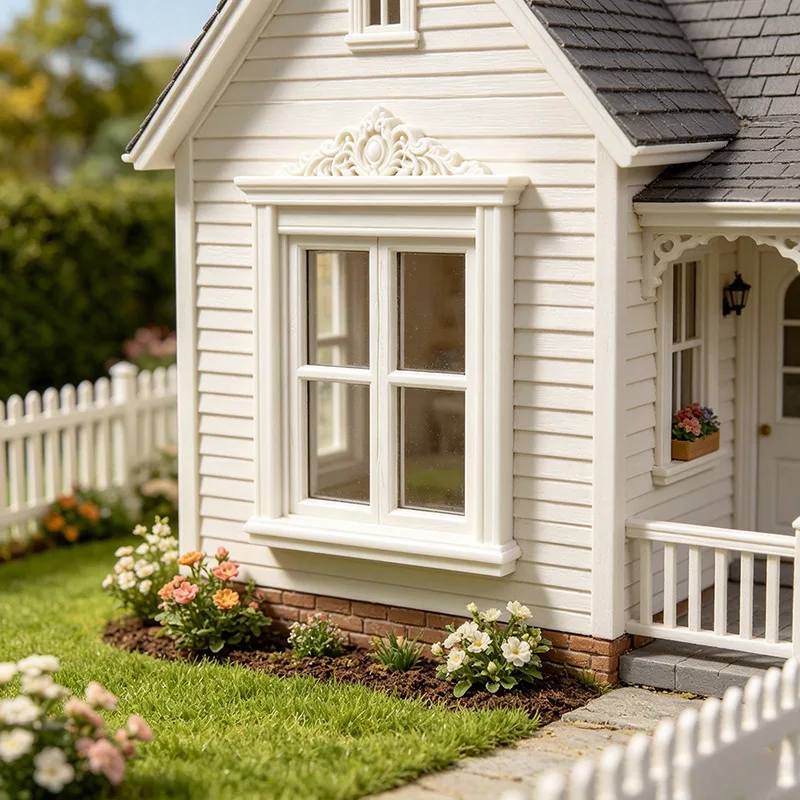 Victorian Dollhouse Mini Window Frame, Elegant Carved Window Accessory for Miniature House Building, Diorama Layout &Home Scene
Victorian Dollhouse Mini Window Frame, Elegant Carved Window Accessory for Miniature House Building, Diorama Layout &Home Scene