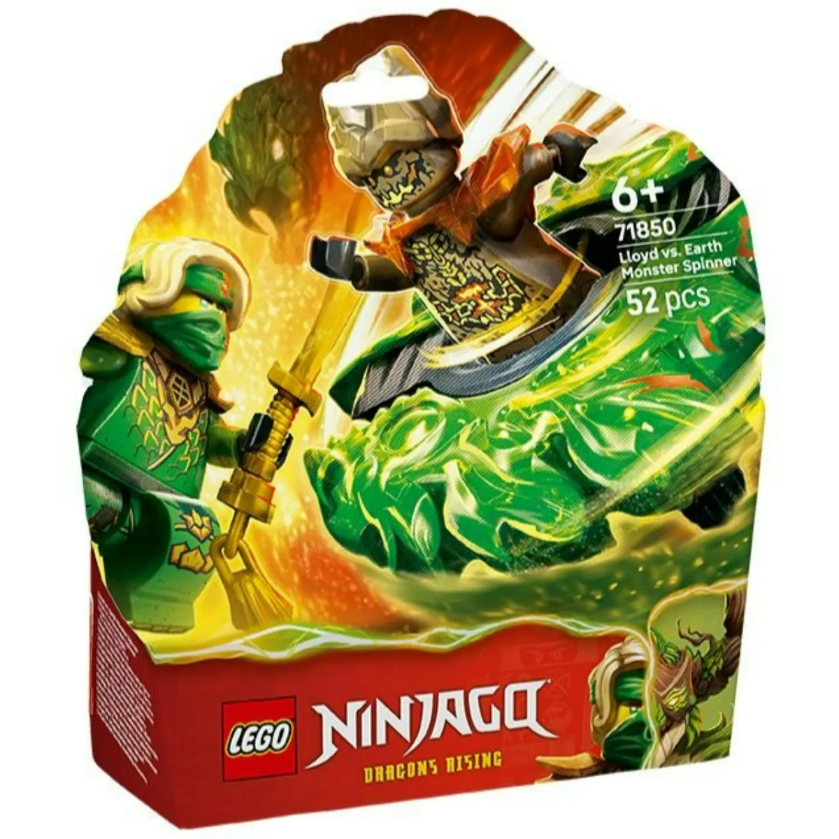 LEGO® NINJAGO® Lloyd Vs. Earth Monster Spinner (71850) Battle Toy 2 NINJAGO® MINIFIGURES for Age 6+ 52Pieces Gift
LEGO® NINJAGO® Lloyd Vs. Earth Monster Spinner (71850) Battle Toy 2 NINJAGO® MINIFIGURES for Age 6+ 52Pieces Gift