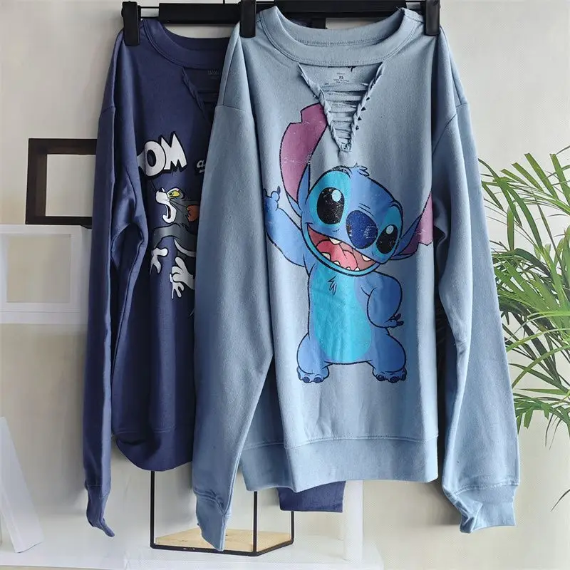 Disney Stitch Print Spring And Autumn Sweatshirt For Women New Style Velvet Round Neck Print Pullover Trendy Niche Versatile Top
Disney Stitch Print Spring And Autumn Sweatshirt For Women New Style Velvet Round Neck Print Pullover Trendy Niche Versatile Top