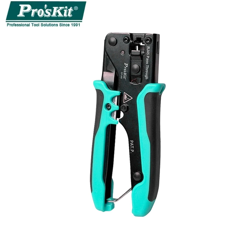 Pro'skit CP-342 End Pass Through Mini Crimper Pliers 8P8C RJ45 Perforated Crystal Head Crimp Tool 4in1 Ethernet LAN Strippe
Pro'skit CP-342 End Pass Through Mini Crimper Pliers 8P8C RJ45 Perforated Crystal Head Crimp Tool 4in1 Ethernet LAN Strippe