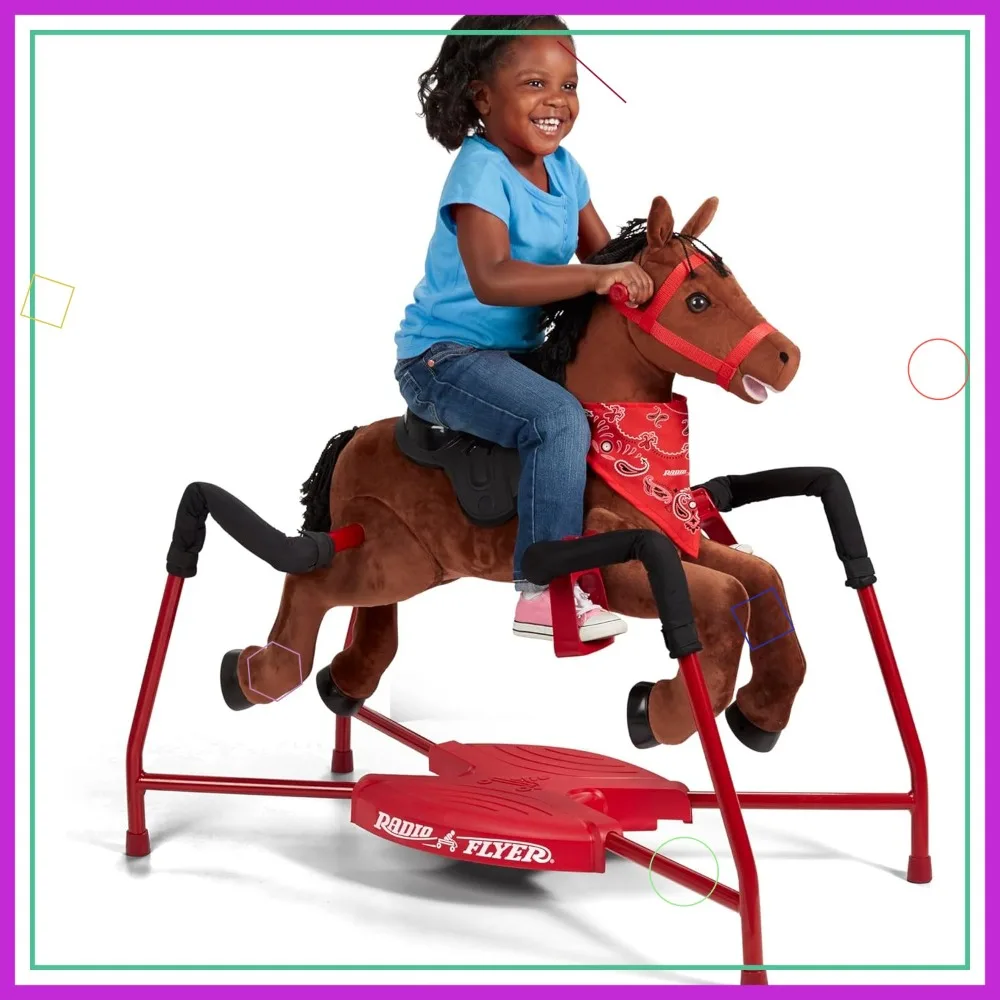 Interactive Plush Spring Rocking Horse, 3 Riding Levels, Safety Straps, for Ages 2-6, 60 lb Capacity
Interactive Plush Spring Rocking Horse, 3 Riding Levels, Safety Straps, for Ages 2-6, 60 lb Capacity