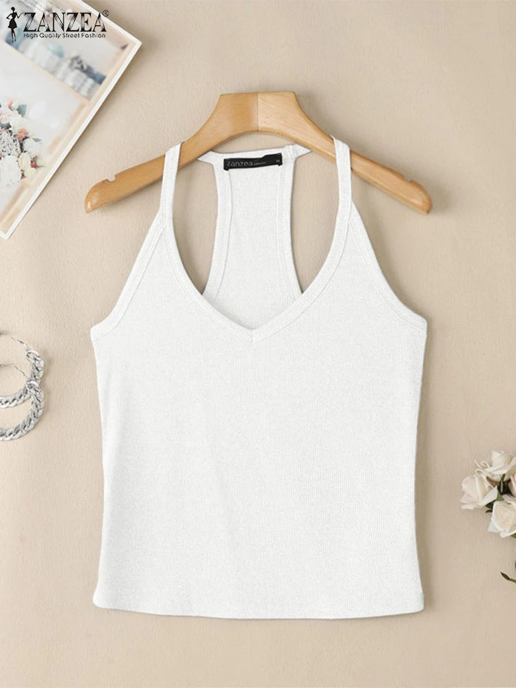 ZANZEA Summer Tanks Simple Deep V-neck Tight Fitting Tops Sleeveless Party Camis Women 2025 Solid Color Tees Casual Tunics
ZANZEA Summer Tanks Simple Deep V-neck Tight Fitting Tops Sleeveless Party Camis Women 2025 Solid Color Tees Casual Tunics