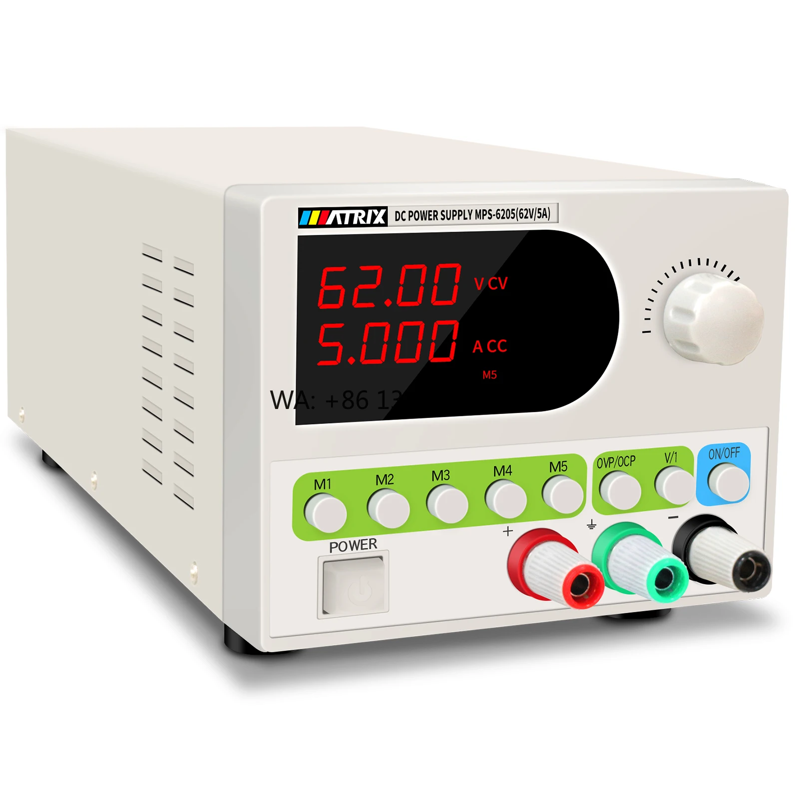 MATRIX 62V 5A 310W four digit display adjustable DC stabilized power supply for mobile phone repair
MATRIX 62V 5A 310W four digit display adjustable DC stabilized power supply for mobile phone repair