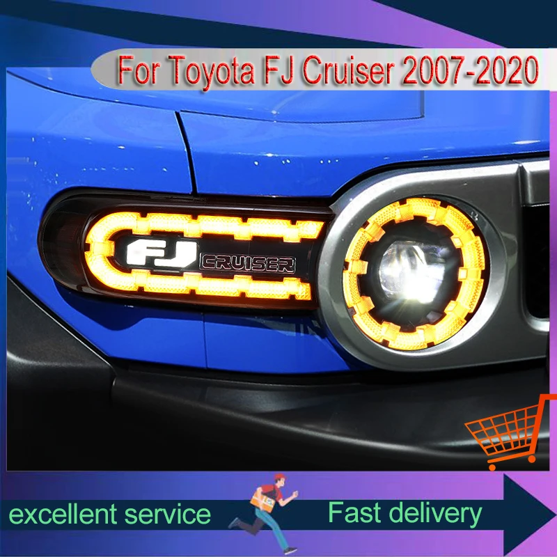 Авто фары для Toyota FJ Cruiser 2007-2020, передние лампы, светодиодные лампы DRL, обновленный головной свет, инструмент для линз проектора, автомобильные аксессуары
Авто фары для Toyota FJ Cruiser 2007-2020, передние лампы, светодиодные лампы DRL, обновленный головной свет, инструмент для линз проектора, автомобильные аксессуары