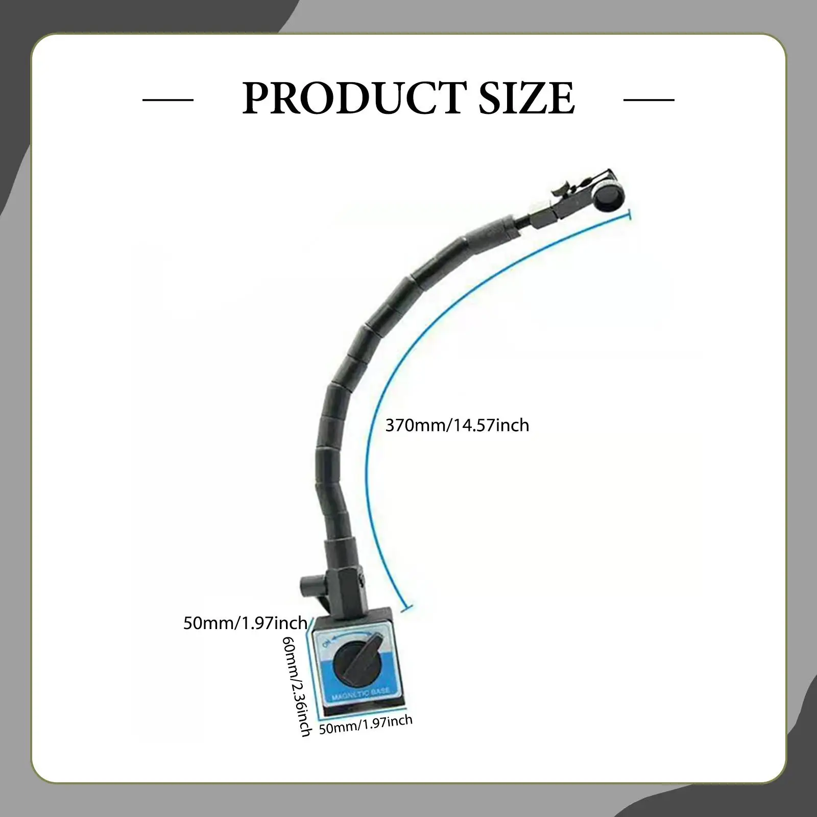 Adjustable Arm Indicator Holder 130lbs Holding Force Practical Portable Stand for Engineering Quality Control
Adjustable Arm Indicator Holder 130lbs Holding Force Practical Portable Stand for Engineering Quality Control