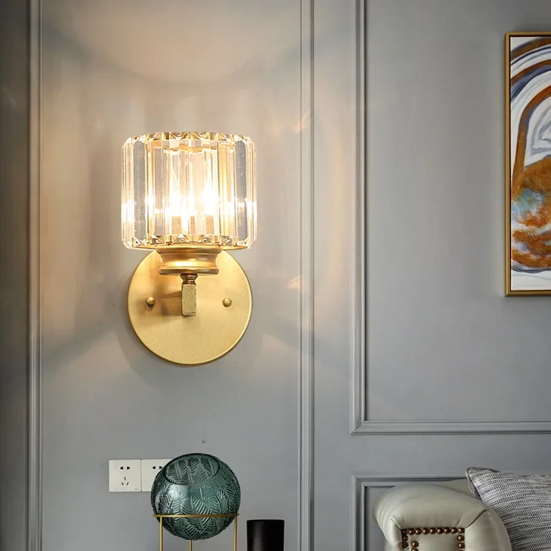 Gold Wall Lamp Light Luxury Crystal Bedroom Bedside Lamp Hotel Villa Corridor Decorative Square LED Sconces Lighting Black
Gold Wall Lamp Light Luxury Crystal Bedroom Bedside Lamp Hotel Villa Corridor Decorative Square LED Sconces Lighting Black