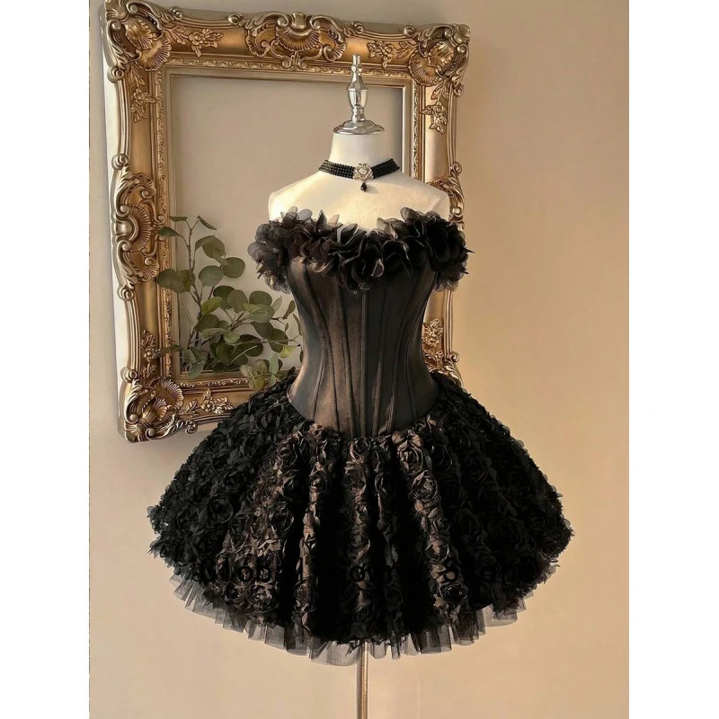 Elegant Sweet Strapless 3D Floral Tulle Puffy Corset Dress Princess Fit and Flare Birthday Party Gown 2026 Customized
Elegant Sweet Strapless 3D Floral Tulle Puffy Corset Dress Princess Fit and Flare Birthday Party Gown 2026 Customized