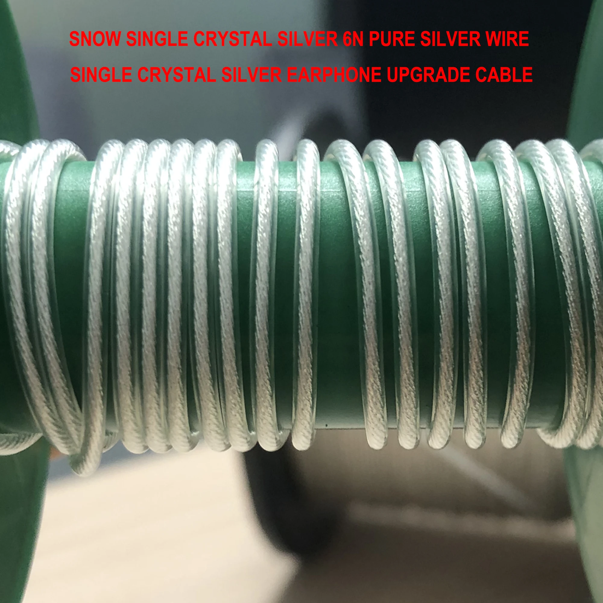 Snow Single Crystal Silver 6N Pure Silver Wire, DIY.HiFi OD2.0MM Single Crystal Silver Earphone Upgrade Cable
Snow Single Crystal Silver 6N Pure Silver Wire, DIY.HiFi OD2.0MM Single Crystal Silver Earphone Upgrade Cable