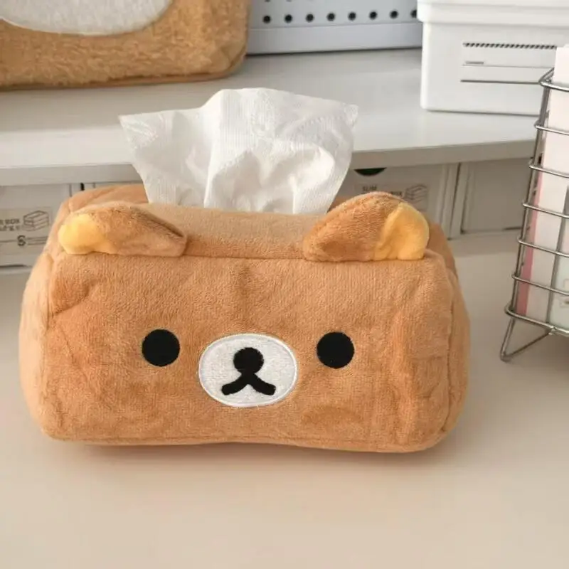 Cute Plush Rilakkuma Tissue Box Stylish Japanese-Style Tissue Storage Box for Student Dorm Rooms Bedrooms Anime Merchandise Gift
Cute Plush Rilakkuma Tissue Box Stylish Japanese-Style Tissue Storage Box for Student Dorm Rooms Bedrooms Anime Merchandise Gift