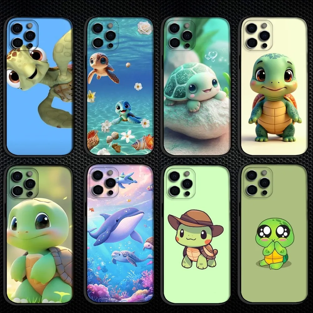 Cartoon Sea Turtle Tortoise Phone Case For iPhone 16,15,14,13,12,11 Plus,Pro Max, Soft Silicone Black Cover
Cartoon Sea Turtle Tortoise Phone Case For iPhone 16,15,14,13,12,11 Plus,Pro Max, Soft Silicone Black Cover