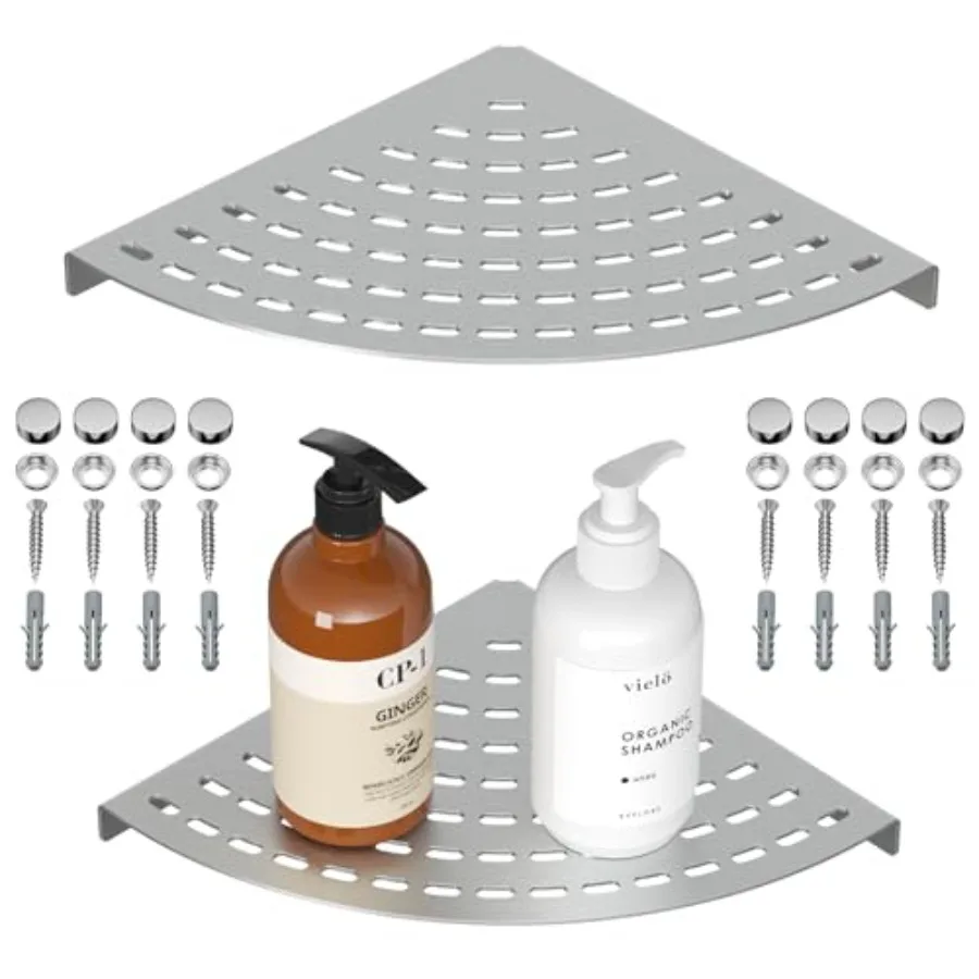 2 Pack Corner Shower Shelves 304 Stainless Steel Shower Corner Shelf Bathroom 8 in Prevent Rust Drilling Installation
2 Pack Corner Shower Shelves 304 Stainless Steel Shower Corner Shelf Bathroom 8 in Prevent Rust Drilling Installation
