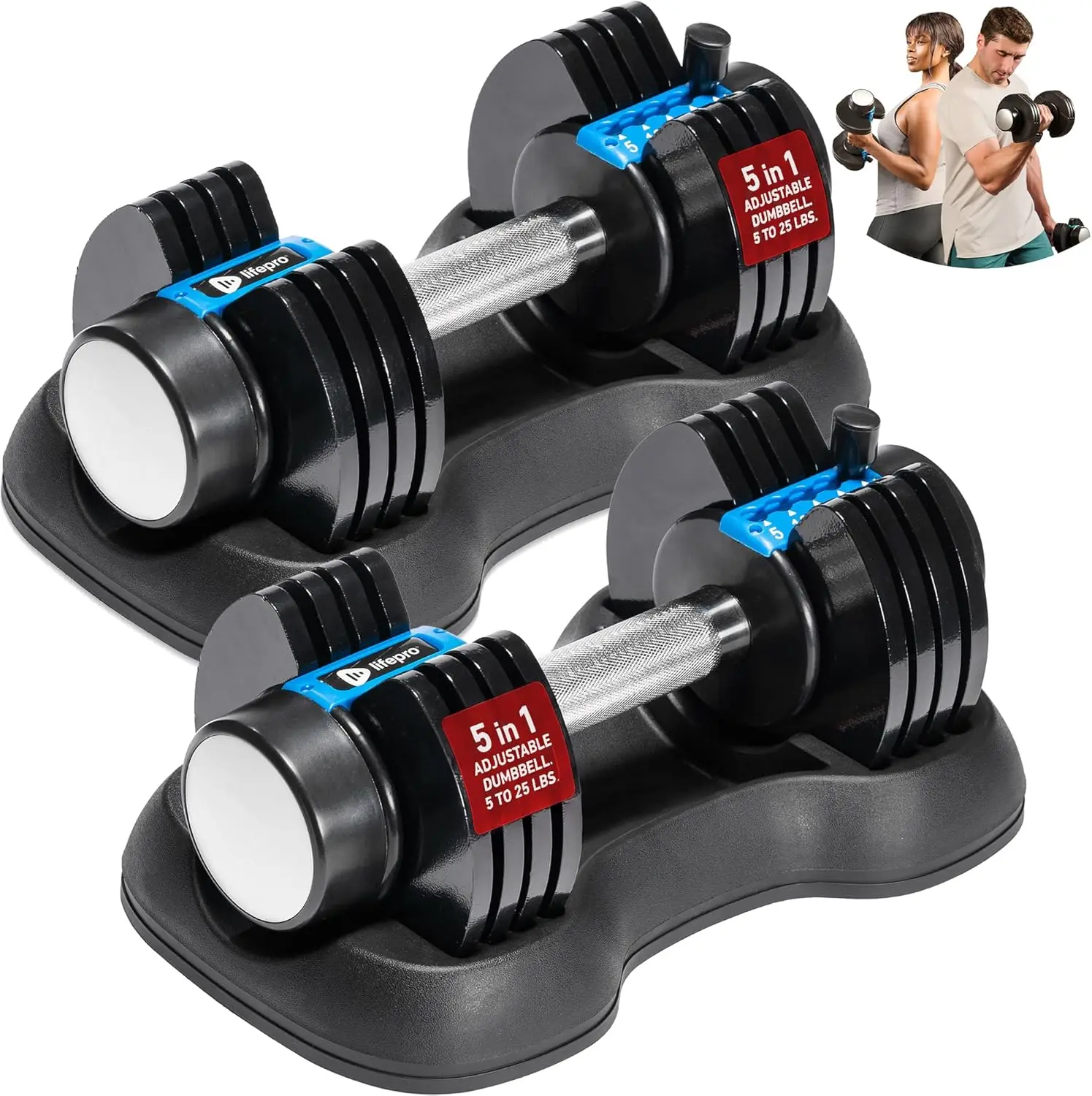 Adjustable Dumbbells Set of 2 with Rack – Quick Adjust 5-25 lbs, Anti-Slip Handle for Home Gym Strength Training
Adjustable Dumbbells Set of 2 with Rack – Quick Adjust 5-25 lbs, Anti-Slip Handle for Home Gym Strength Training