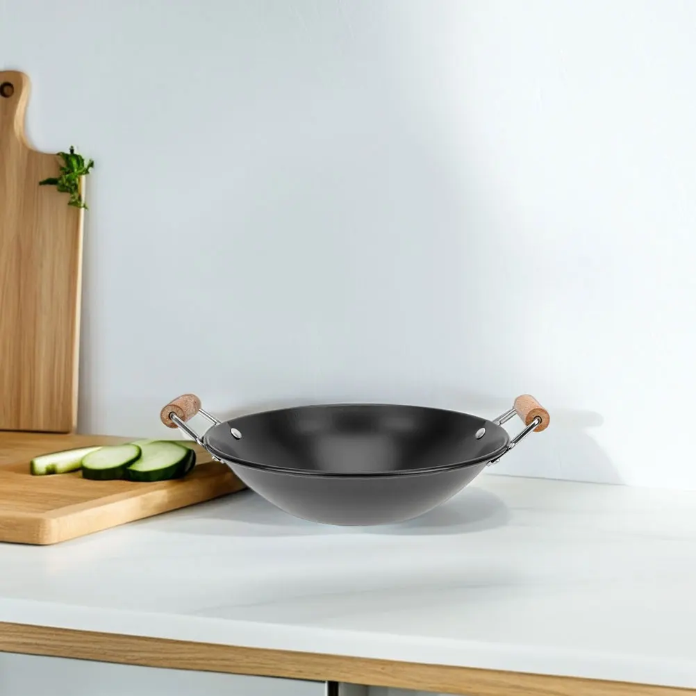 Anti Overflow Pot 23cm Black Stainless Steel Single Serve Camping Cooking Fry Portable Wood Handle Small Pots Griddle Wok
Anti Overflow Pot 23cm Black Stainless Steel Single Serve Camping Cooking Fry Portable Wood Handle Small Pots Griddle Wok