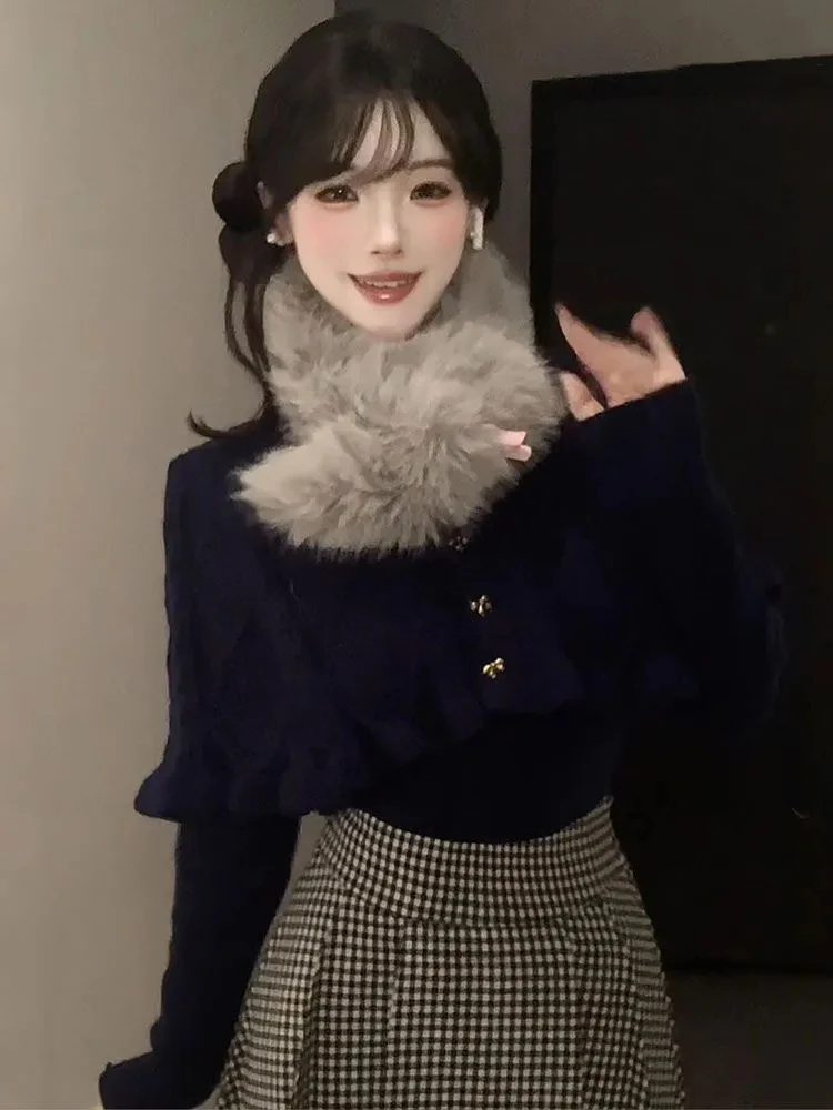 Японский трикотаж Sle Cowl Ne ort Sve Long Dr, комплект из двух предметов, женский модный осенне-зимний клетчатый ансамбль Dr
Японский трикотаж Sle Cowl Ne ort Sve Long Dr, комплект из двух предметов, женский модный осенне-зимний клетчатый ансамбль Dr