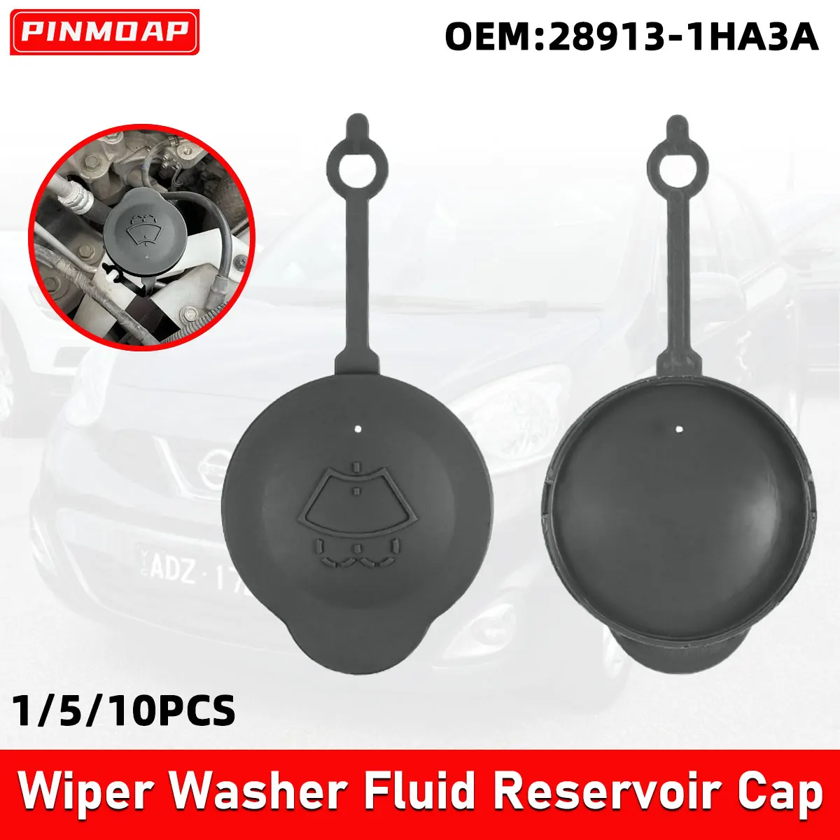 PINMOAP Car Windshield Wiper Cleaning Fluid Reservoir Cover Is Suitable For Nissan Micra K13 2011-2016 Car Parts 28913-1HA3A
PINMOAP Car Windshield Wiper Cleaning Fluid Reservoir Cover Is Suitable For Nissan Micra K13 2011-2016 Car Parts 28913-1HA3A