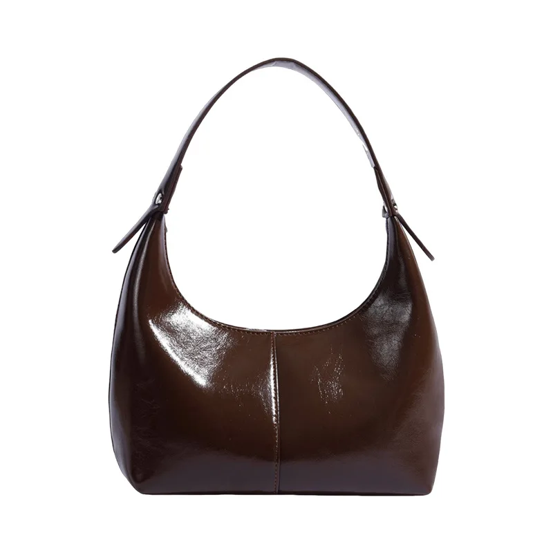 Glossy Retro Spring Summer Underarm Bag French Bread Oil Wax Texture Single oulder Dumpling Bag PU Leather Motorcycle Bag
Glossy Retro Spring Summer Underarm Bag French Bread Oil Wax Texture Single oulder Dumpling Bag PU Leather Motorcycle Bag