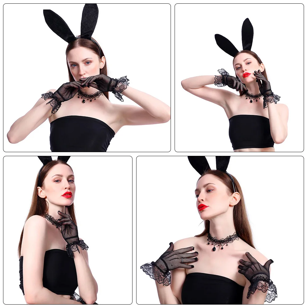 Rabbit Headband Necklace Cosplay Accessory for Women Lovely Suit Clothing Velvet Supply Women's
Rabbit Headband Necklace Cosplay Accessory for Women Lovely Suit Clothing Velvet Supply Women's