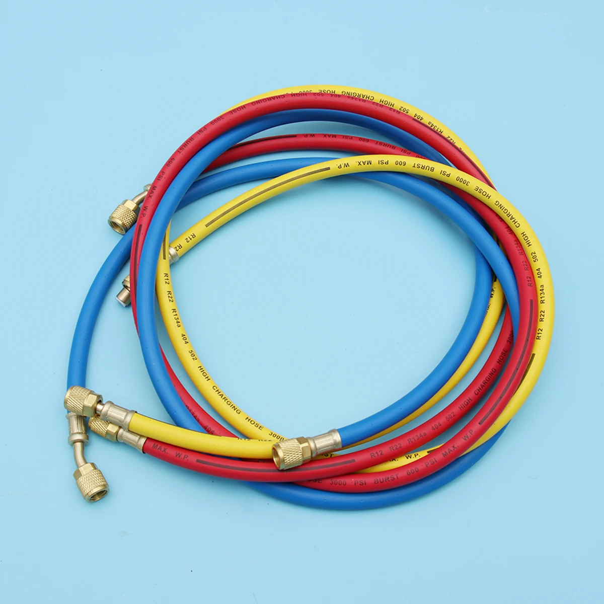 60 Inch 3 Color Charging Hoses Set 1 4 SAE Female 600 PSI Working 3000 PSI Burst Fit US Manifolds Durable Long Use
60 Inch 3 Color Charging Hoses Set 1 4 SAE Female 600 PSI Working 3000 PSI Burst Fit US Manifolds Durable Long Use