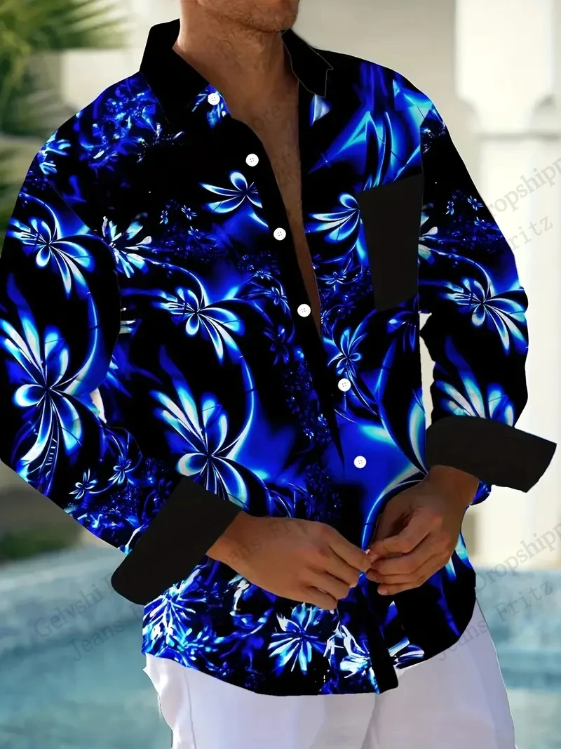 Mens Long Sleeve Hawaiian Shirt Vibrant Floral Elegant Print Shirt Men Women Fashion Casual Lapel Button Up Shirts Beach Blouse
Mens Long Sleeve Hawaiian Shirt Vibrant Floral Elegant Print Shirt Men Women Fashion Casual Lapel Button Up Shirts Beach Blouse