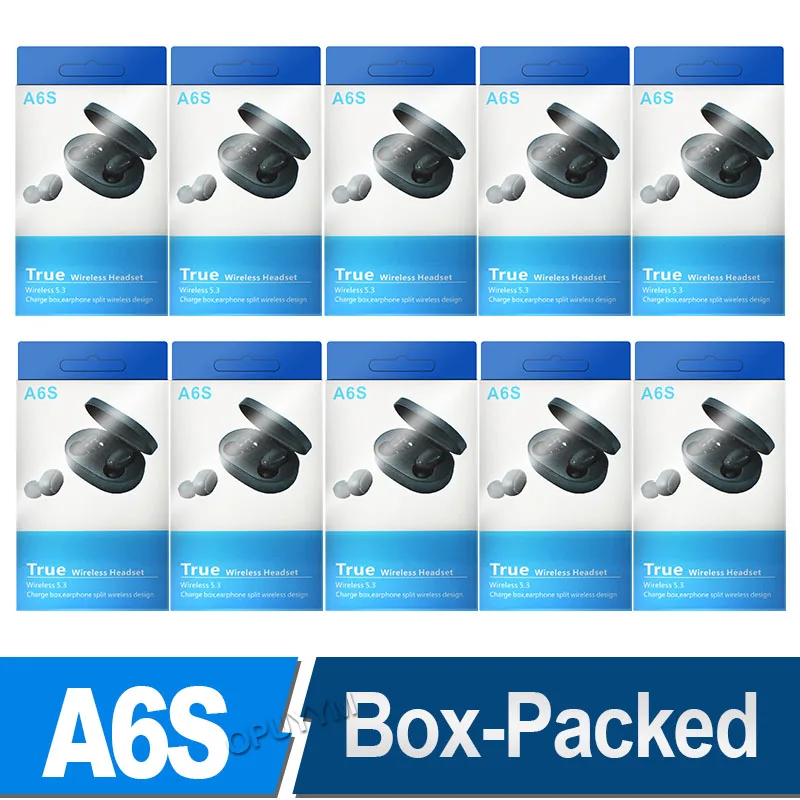 10Pcs Wholesale A6S TWS Wireless Headphones Bluetooth Earphone 5.0 Stereo Headset Earbuds with Microphone for IPhone Xiaomi
10Pcs Wholesale A6S TWS Wireless Headphones Bluetooth Earphone 5.0 Stereo Headset Earbuds with Microphone for IPhone Xiaomi