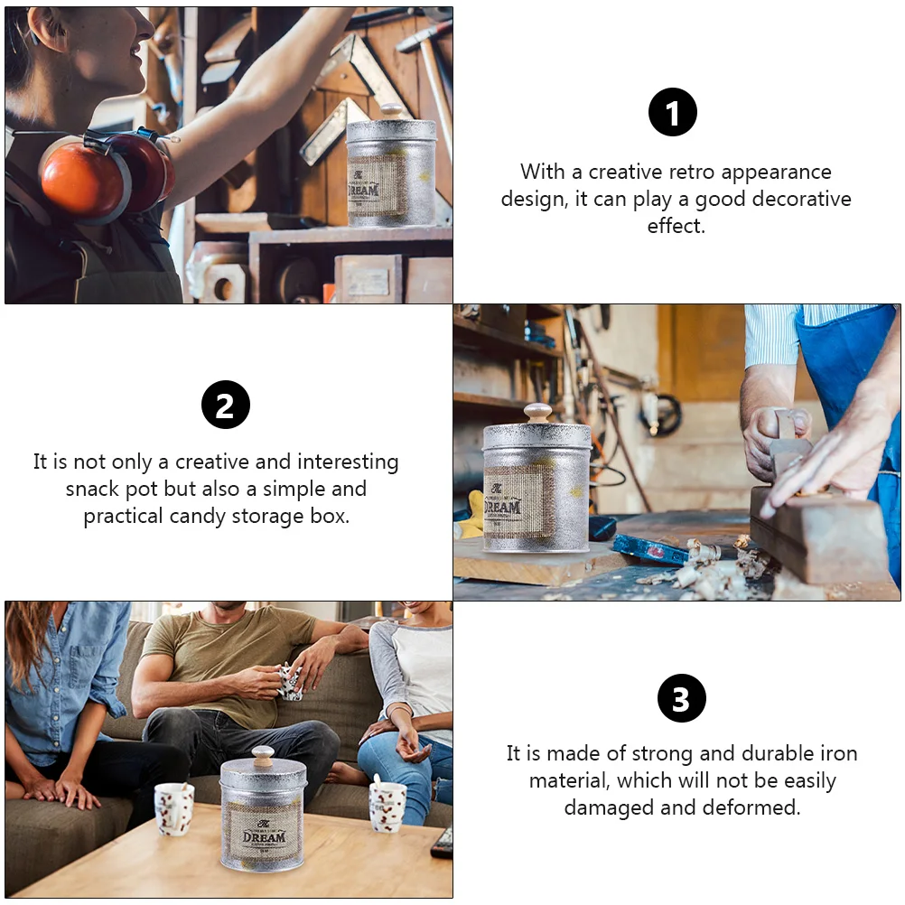 2Pcs Retro Iron Storage Can Kitchen Organizer Sundries Box Desktop Container Jar Vintage Decorative Retro Storage Jar
2Pcs Retro Iron Storage Can Kitchen Organizer Sundries Box Desktop Container Jar Vintage Decorative Retro Storage Jar