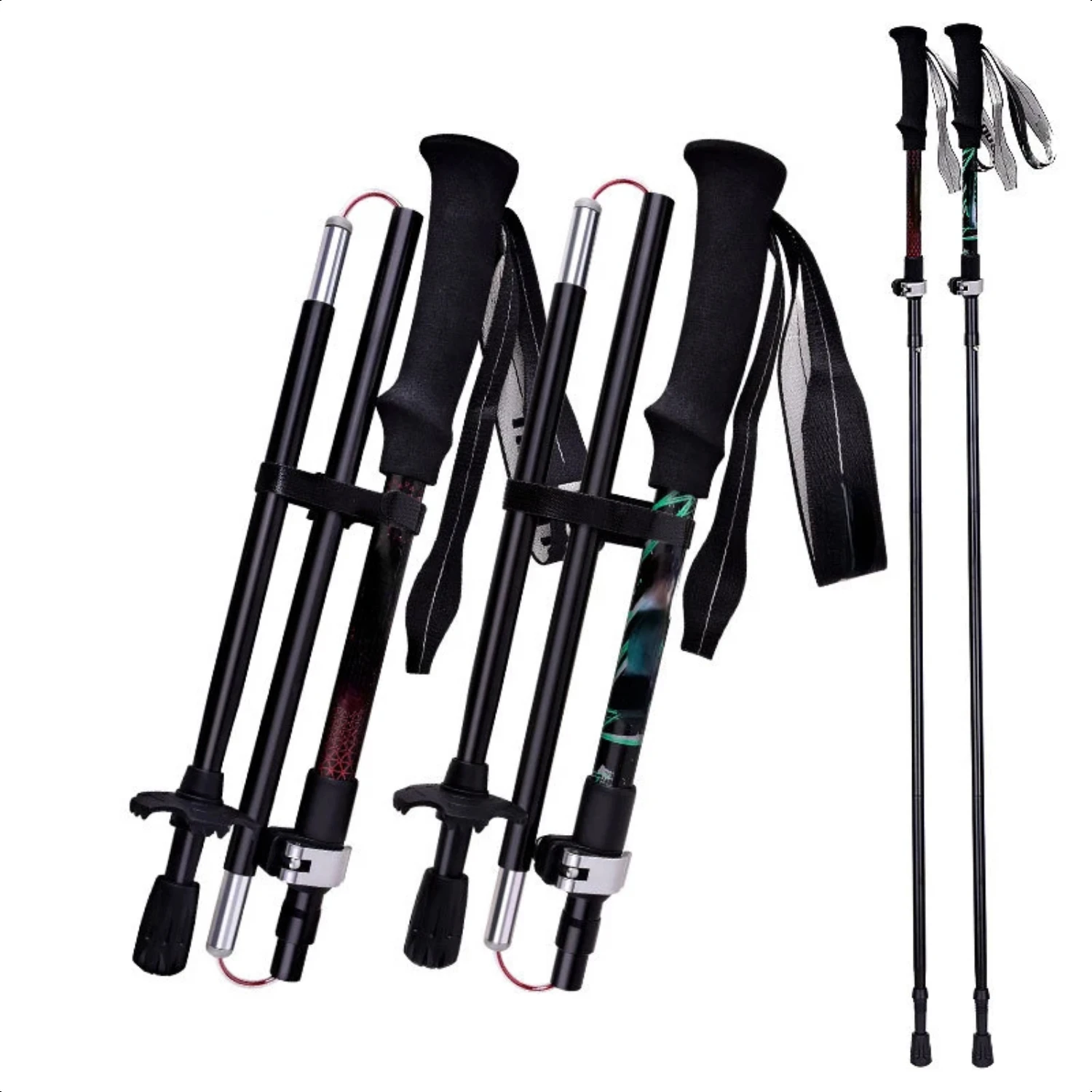 Portable, Lightweight and Convenient Collapsible Trekking Poles for Hiking and Walking: Easy-to-Carry Folding Hiking Stick, Comp
Portable, Lightweight and Convenient Collapsible Trekking Poles for Hiking and Walking: Easy-to-Carry Folding Hiking Stick, Comp