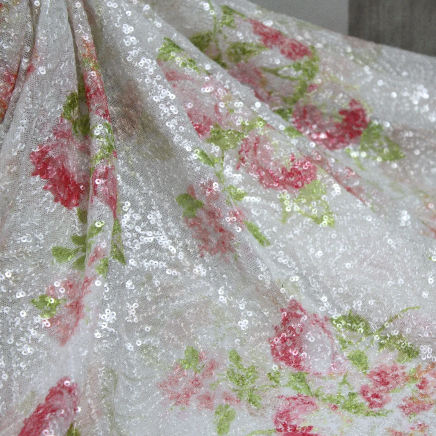 Clothing Designer Fabric Summer Printed Sequin Embroidery Wedding Evening Dress Embroidered Cloth Japanese and Korean Style Chip
Clothing Designer Fabric Summer Printed Sequin Embroidery Wedding Evening Dress Embroidered Cloth Japanese and Korean Style Chip