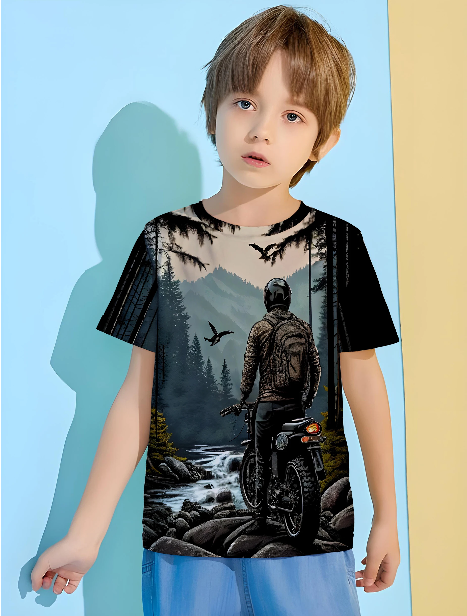 Motocylcing Clothes Boy Child T Shirt Children's T-shirt Boy Clothes 8 to 10 Years Male Tops Top Shirts T-shirts for Children
Motocylcing Clothes Boy Child T Shirt Children's T-shirt Boy Clothes 8 to 10 Years Male Tops Top Shirts T-shirts for Children