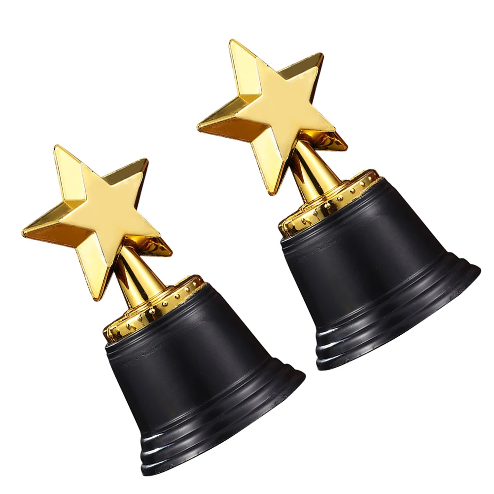 2pcs Sports Trophy Small Plastic Game Awards Trophies Student Ceremony Award Bridal Party Star Props Plastic Gold
2pcs Sports Trophy Small Plastic Game Awards Trophies Student Ceremony Award Bridal Party Star Props Plastic Gold