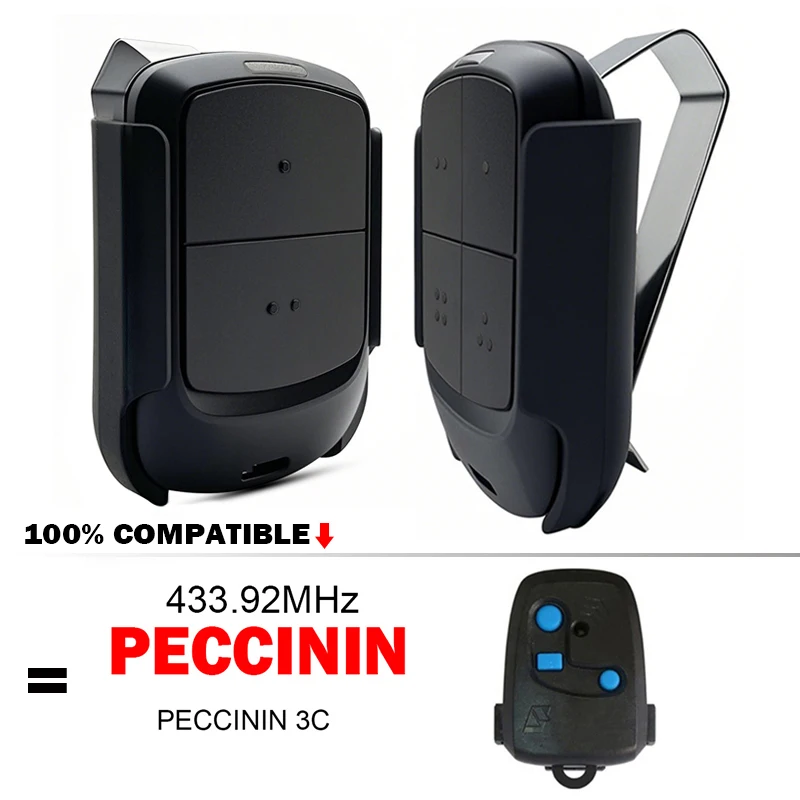 PECCININ Клон пульта дистанционного управления для Peccinin 3C 433 МГц Пульт дистанционного управления гаражными воротами Пульт дистанционного управления для электрических дверей
PECCININ Клон пульта дистанционного управления для Peccinin 3C 433 МГц Пульт дистанционного управления гаражными воротами Пульт дистанционного управления для электрических дверей