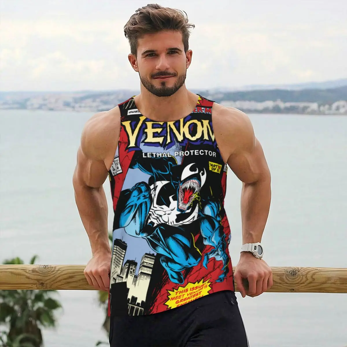 Venom Lethal Protector Чехол для комиксов Бодибилдинг Майки Мужской жилет Мужская рубашка без рукавов для мышц Тренажерный зал Фитнес Спортивная спортивная одежда
Venom Lethal Protector Чехол для комиксов Бодибилдинг Майки Мужской жилет Мужская рубашка без рукавов для мышц Тренажерный зал Фитнес Спортивная спортивная одежда