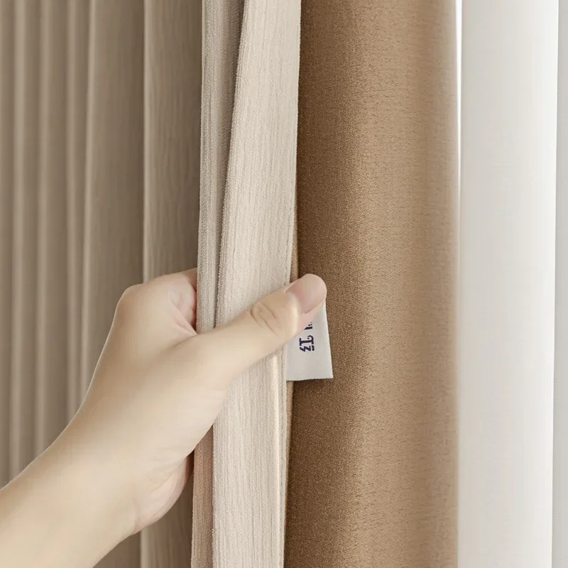 Chenille Jacquard Thickening Blackout Curtains for Living Dining Room Bedroom Micro-muscle Texture Soft Feel Finished Product
Chenille Jacquard Thickening Blackout Curtains for Living Dining Room Bedroom Micro-muscle Texture Soft Feel Finished Product