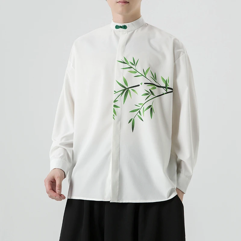 2025 Bamboo Print New National Style Shirts Autumn Wedding Silk Button Shirt Men Oversized Chinese Tang Suit Top
2025 Bamboo Print New National Style Shirts Autumn Wedding Silk Button Shirt Men Oversized Chinese Tang Suit Top