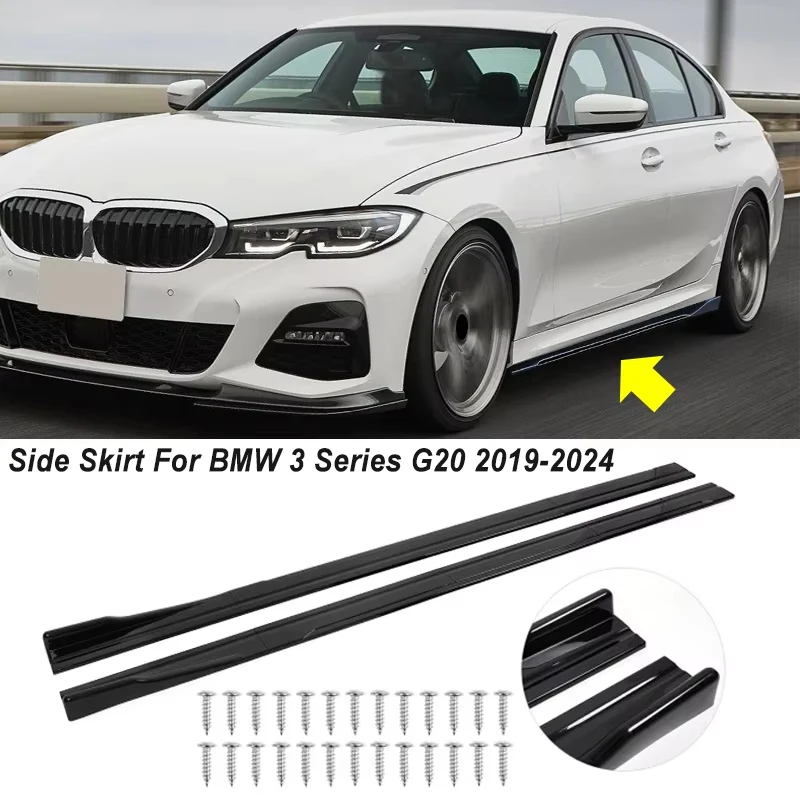 For BMW Accessories 3 Series G20 2019-2024 Racing Style Car Side Skirts 2.2M 86.6inch Extension Rocker Panels Lip Bumper ABS
For BMW Accessories 3 Series G20 2019-2024 Racing Style Car Side Skirts 2.2M 86.6inch Extension Rocker Panels Lip Bumper ABS