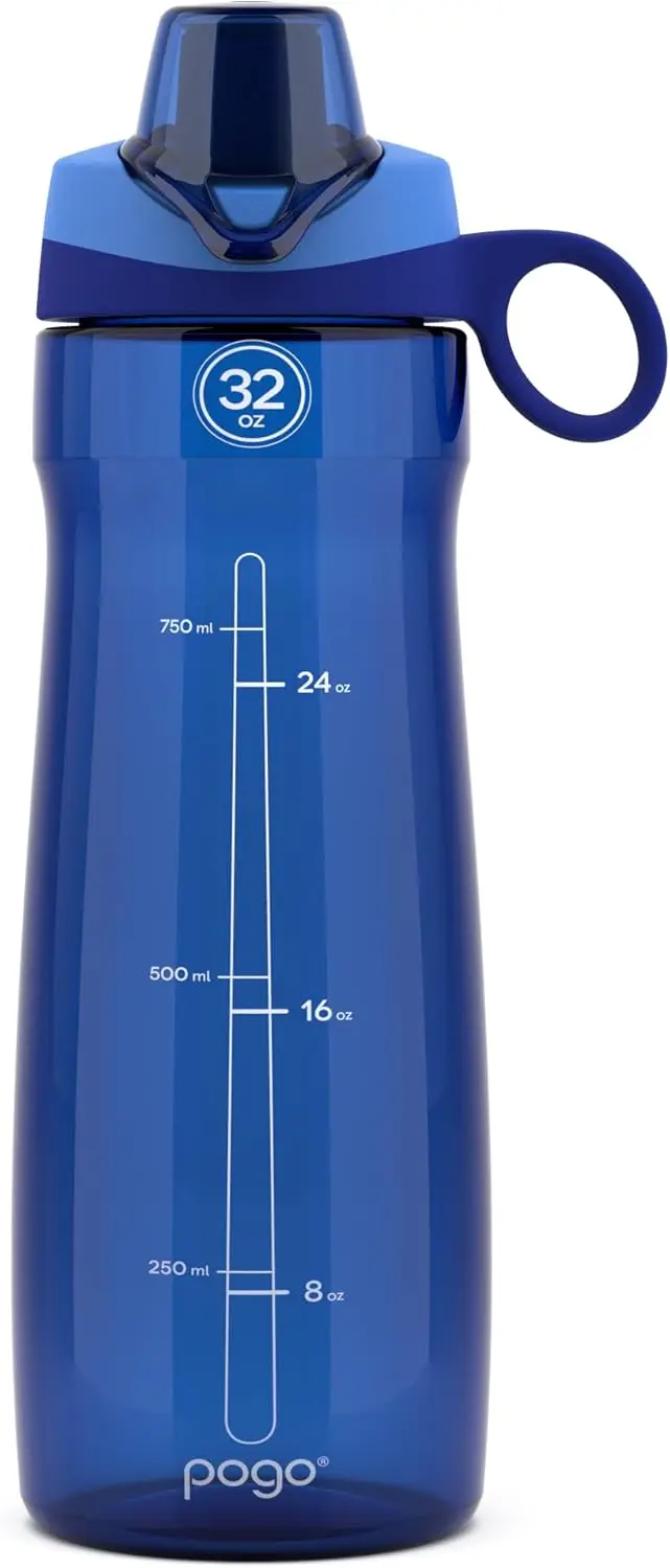 32oz Tritan Plastic Water Bottle with Chug Lid for Big Thirsts, Blue
32oz Tritan Plastic Water Bottle with Chug Lid for Big Thirsts, Blue
