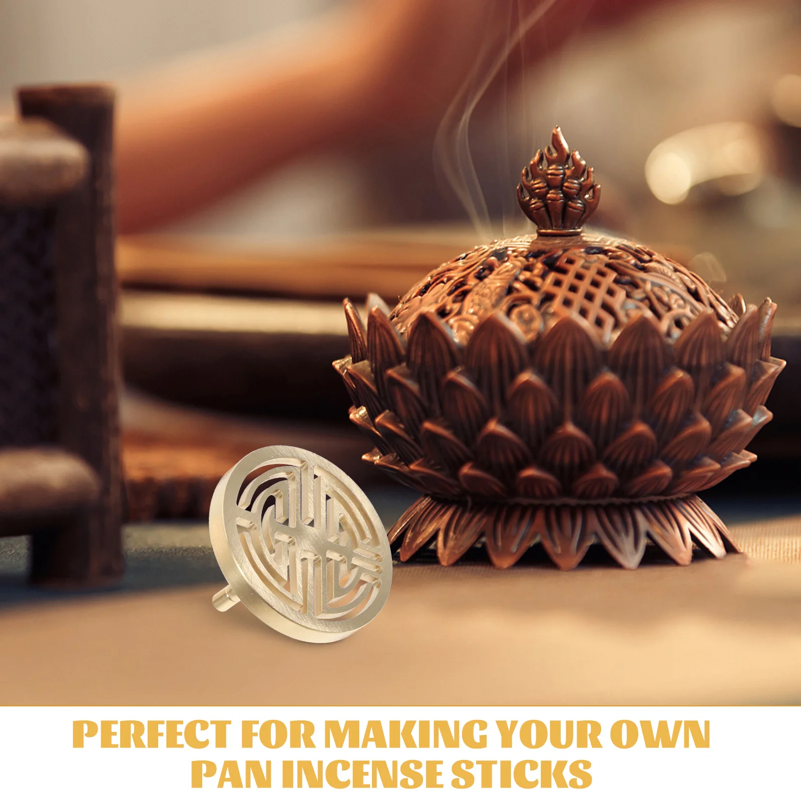 Brass Incense Tool Set Copper Ash Press Seal Vintage Forming Mould Meditation Room Temple DIY Supply Aromatherapy Accessories
Brass Incense Tool Set Copper Ash Press Seal Vintage Forming Mould Meditation Room Temple DIY Supply Aromatherapy Accessories