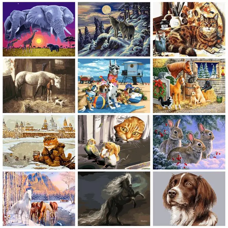 CHENISTORY 60x75cm DIY Paint By Numbers Cat Oil Painting By Numbers On Canvas Frameless Animals Wall Art Digital Hand Painting
CHENISTORY 60x75cm DIY Paint By Numbers Cat Oil Painting By Numbers On Canvas Frameless Animals Wall Art Digital Hand Painting