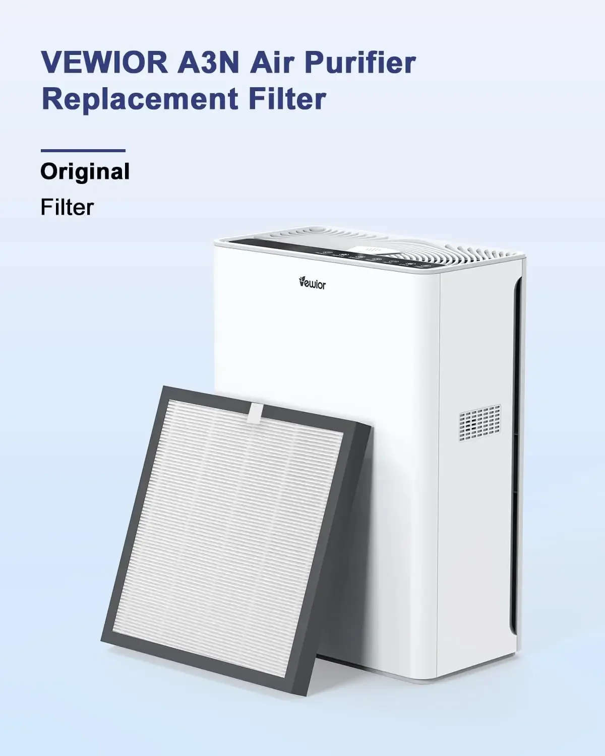 VEWIOR A3 Air Purifier Replacement Filter(2 Pack)(Ships from FBA warehouse, disabled by Amazon)
VEWIOR A3 Air Purifier Replacement Filter(2 Pack)(Ships from FBA warehouse, disabled by Amazon)