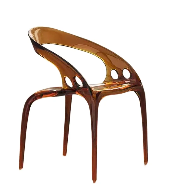 Nordic plastic chair, household simple acrylic chair, crystal light luxury transparent back chair
Nordic plastic chair, household simple acrylic chair, crystal light luxury transparent back chair