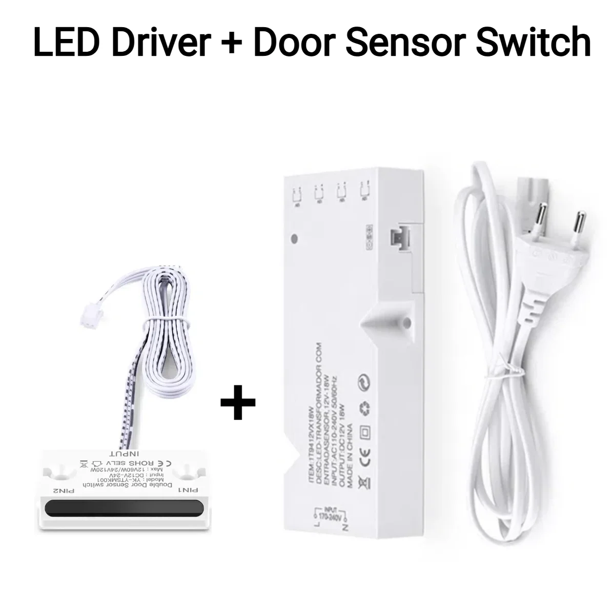 High Quality LED Driver Lighting Transformer 18W/24W/36W/60W/100W 4-10Ports With Smart Door Sensor Switch Double Side Induction
High Quality LED Driver Lighting Transformer 18W/24W/36W/60W/100W 4-10Ports With Smart Door Sensor Switch Double Side Induction