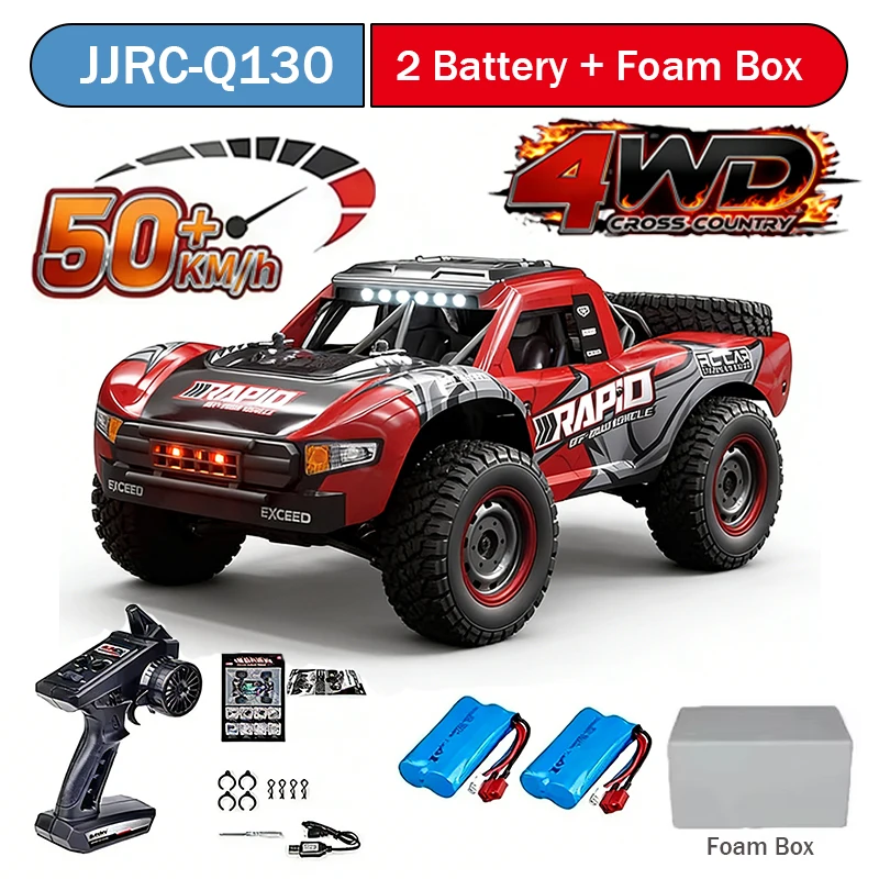 Радиоуправляемая машина JJRC Q130 1:16, 50 км/ч, 4WD, с карбоновым мотором, высокоскоростной дрифт-трак, игрушка для взрослых и детей
Радиоуправляемая машина JJRC Q130 1:16, 50 км/ч, 4WD, с карбоновым мотором, высокоскоростной дрифт-трак, игрушка для взрослых и детей