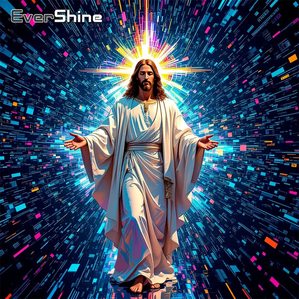 EverShine Diamond Mosaic Portrait Full Drill Embroidery Religion Rhinestones 5D Rose Painting Jesus Home Decoration
EverShine Diamond Mosaic Portrait Full Drill Embroidery Religion Rhinestones 5D Rose Painting Jesus Home Decoration