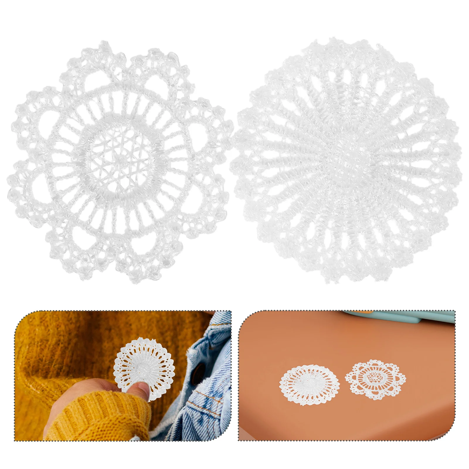 4 Pcs Mini Table Mat Victorian Dollhouse Furniture White Lace Crochet Elegant Home Decor Hardwearing Material Protects Tables
4 Pcs Mini Table Mat Victorian Dollhouse Furniture White Lace Crochet Elegant Home Decor Hardwearing Material Protects Tables