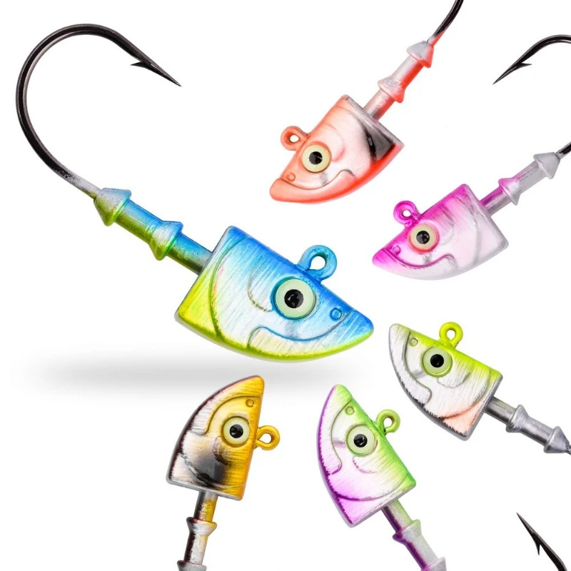 New Hot Anti Snag Fish Head Jig Heads 3.5g-28g Ultra Strong Soft Bait Hooks All Waters Bass Perch Trout Walleye Fishing Tackles
New Hot Anti Snag Fish Head Jig Heads 3.5g-28g Ultra Strong Soft Bait Hooks All Waters Bass Perch Trout Walleye Fishing Tackles